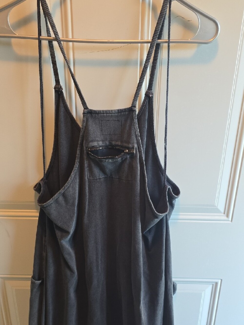 Free People Charcoal Gray Casual Loose-Fit Jumpsuit - Picture 4 of 5